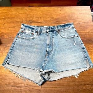 Abercrombie Mom High Rise Jean Shorts